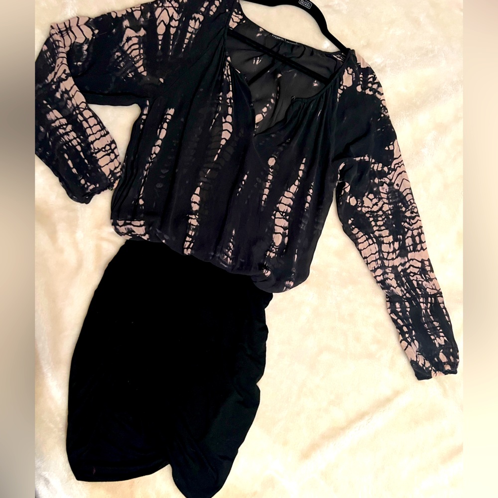 Sheer Black raunched dress S/M💥FLASH SALE💥💥 BUNDLE AND SAVE! DEALS ON ALL!💯